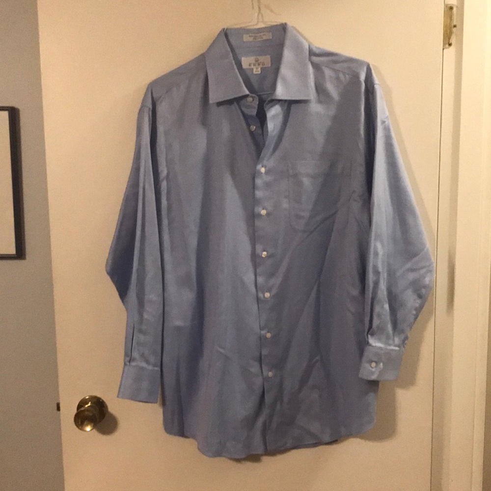 Enro men’s blue/white chevron shirt xl